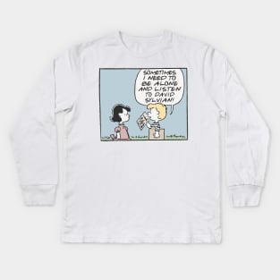 David Sylvian  - Vinyl Record Obsessive Fan Design Kids Long Sleeve T-Shirt